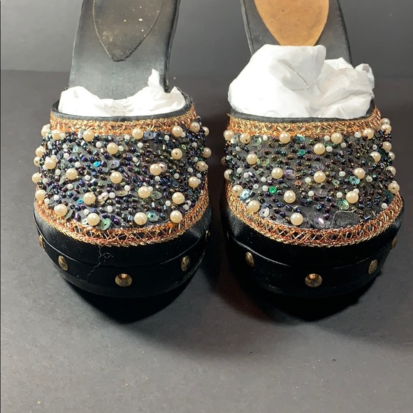 Beaded platform mules - Picture 4 of 10